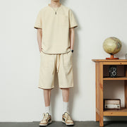 Beat the Heat: Shop Men's Ice Silk Two-Piece Summer Leisure Sports Suit - Cool Urban Store