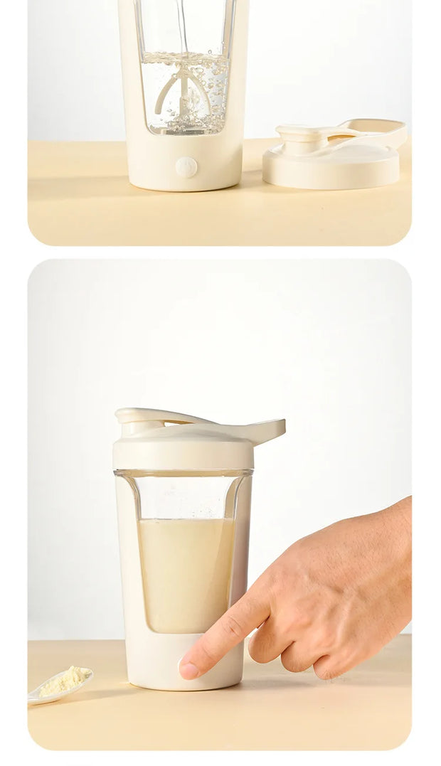 Electric Protein Shaker Bottle UK – USB-C Self-Stirring Mug