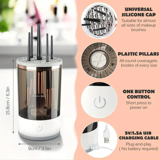 USB Electric Makeup Brush Cleaner – Fast, Portable & Hygienic