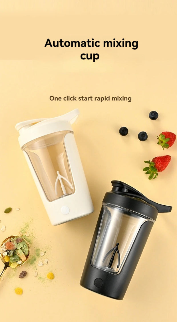 Electric Protein Shaker Bottle UK – USB-C Self-Stirring Mug