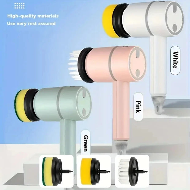 3-in-1 Electric Cleaning Brush – Rechargeable & Cordless