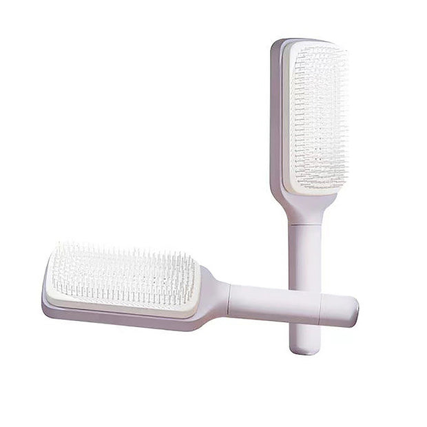 Self-Cleaning Hairbrush for Women – One-Click Detangling, Scalp Massage & Anti-Static Design