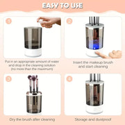 USB Electric Makeup Brush Cleaner – Fast, Portable & Hygienic