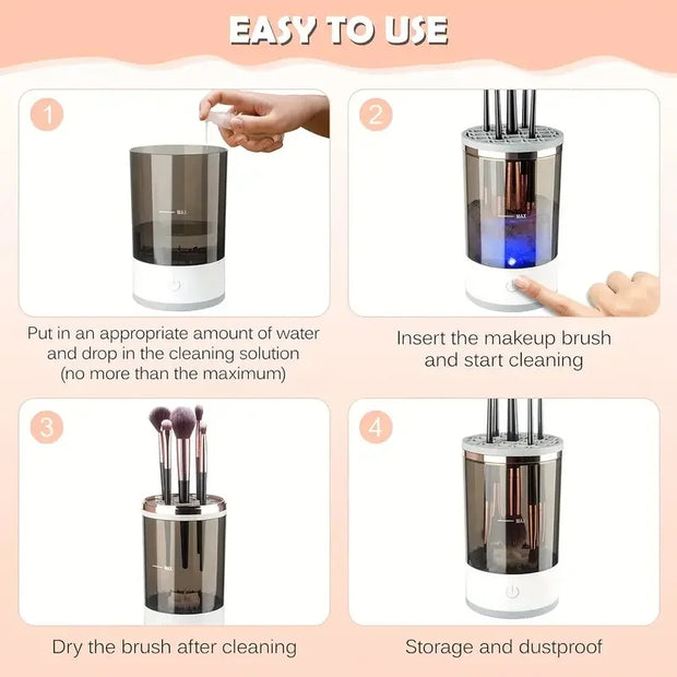 USB Electric Makeup Brush Cleaner – Fast, Portable & Hygienic