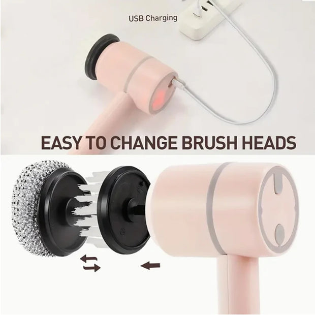 3-in-1 Electric Cleaning Brush – Rechargeable & Cordless