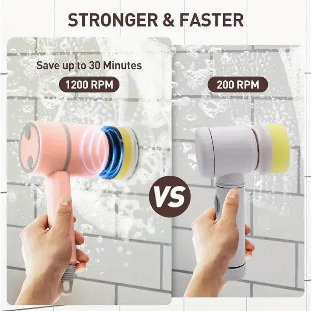 3-in-1 Electric Cleaning Brush – Rechargeable & Cordless